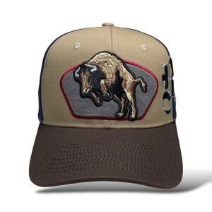 Bull Embroidered Western Rodeo Style Snapback Cap